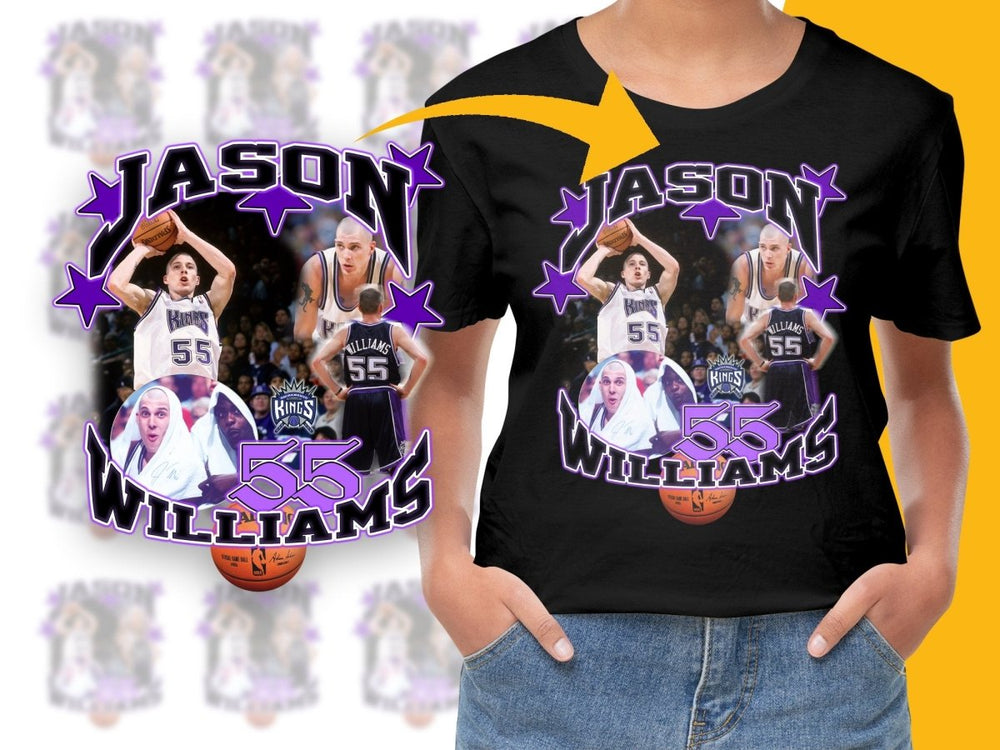 Vintage Basketball Star Jason Williams Print PNG File - Teepew