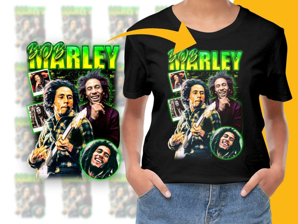 Vintage Bob Marley Bootleg Graphic PNG File - Teepew