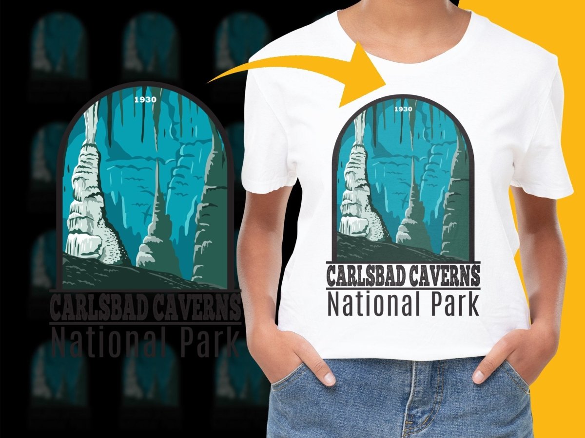 Vintage Carlsbad Caverns National Park Graphic PNG File - Teepew