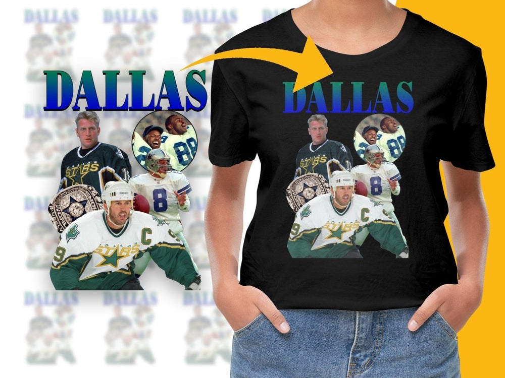 Vintage Dallas Sports Legends Graphic Tees PNG File - Teepew
