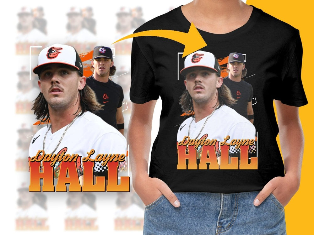 Vintage Dayton Layne Hall Retro MLB Baseball PNG File - Teepew