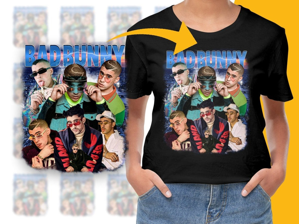 Vintage Inspired Bad Bunny Bootleg Graphic PNG File - Teepew