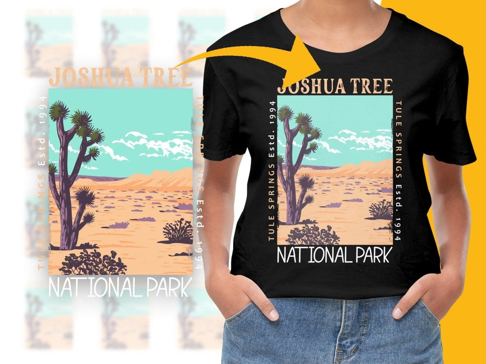 Vintage Joshua Tree Tule Springs National Park Png Digital Download - Teepew