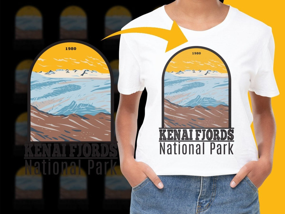 Vintage Kenai Fjords National Park Scenic PNG File - Teepew