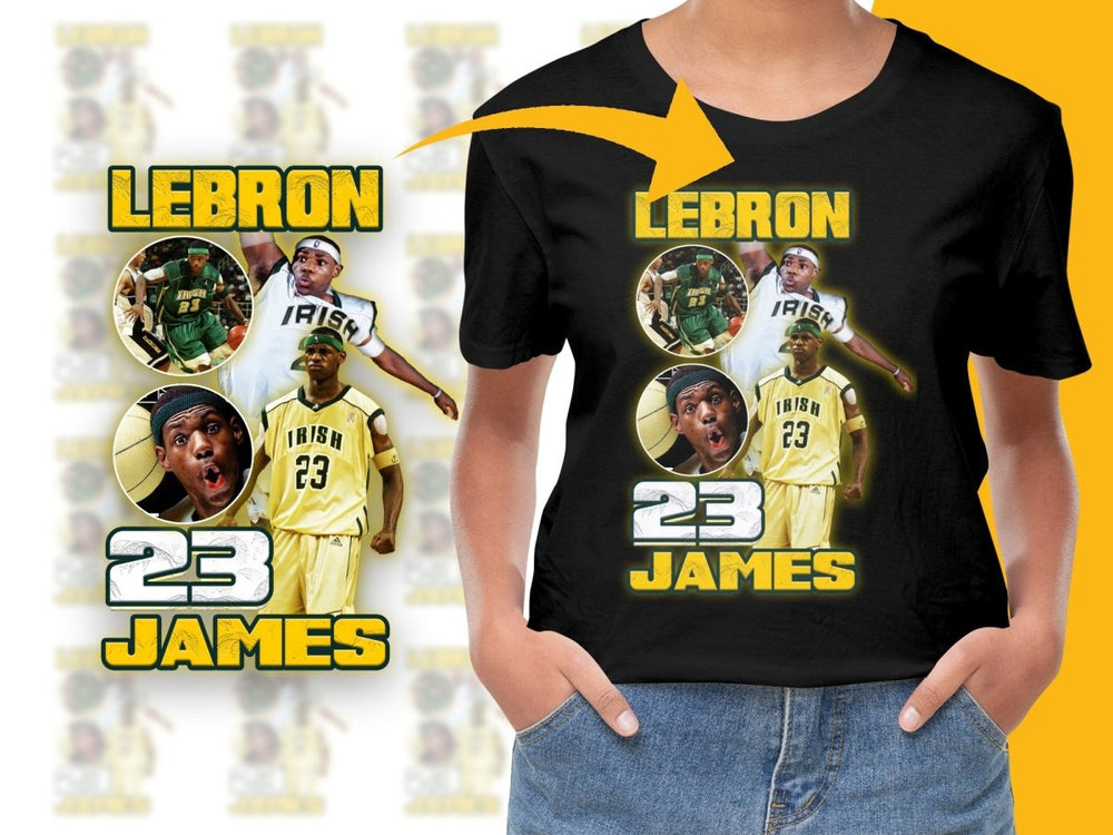 Vintage LeBron James Irish 23 Graphic PNG File - Teepew