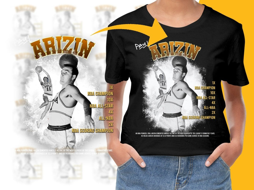 Vintage NBA Legend Paul Arizin Bootleg PNG File - Teepew