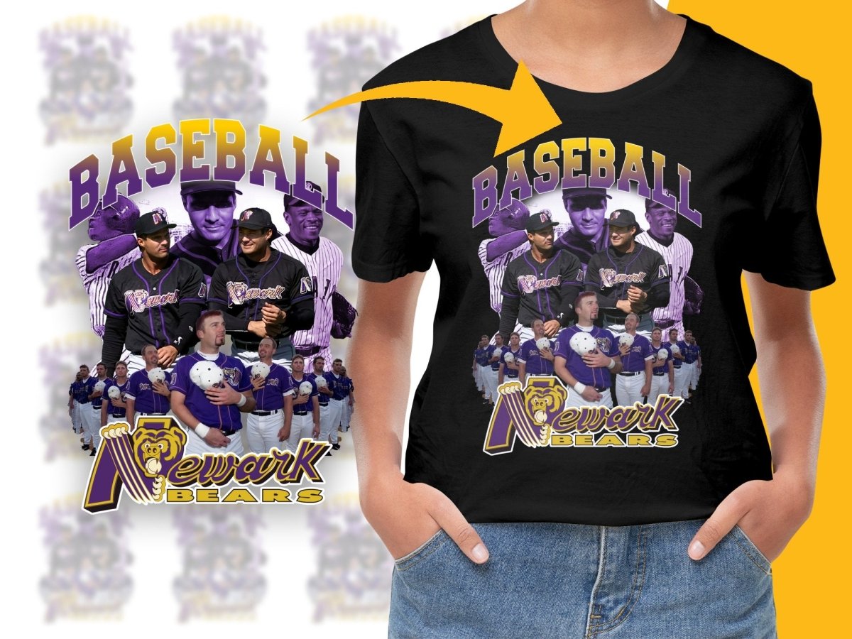 Vintage Newark Bears MLB Baseball Bootleg PNG File - Teepew