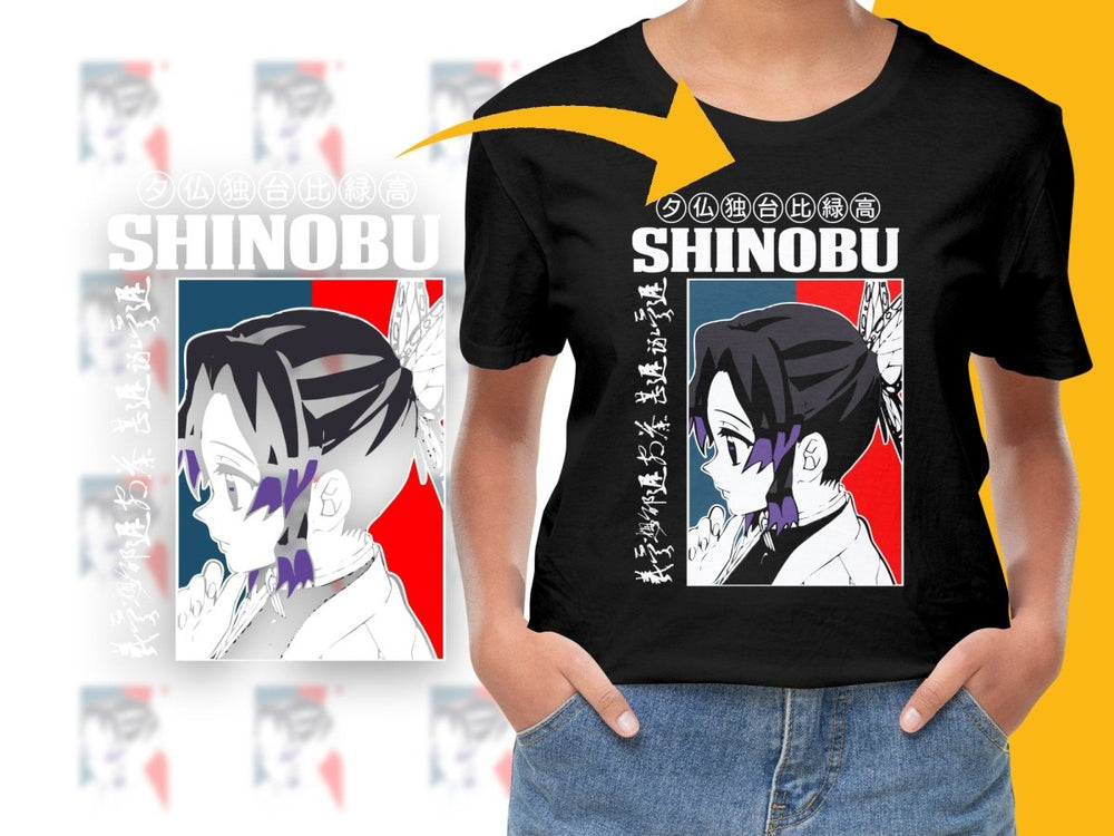 Vintage Shinobu Anime Character Graphic PNG File - Teepew