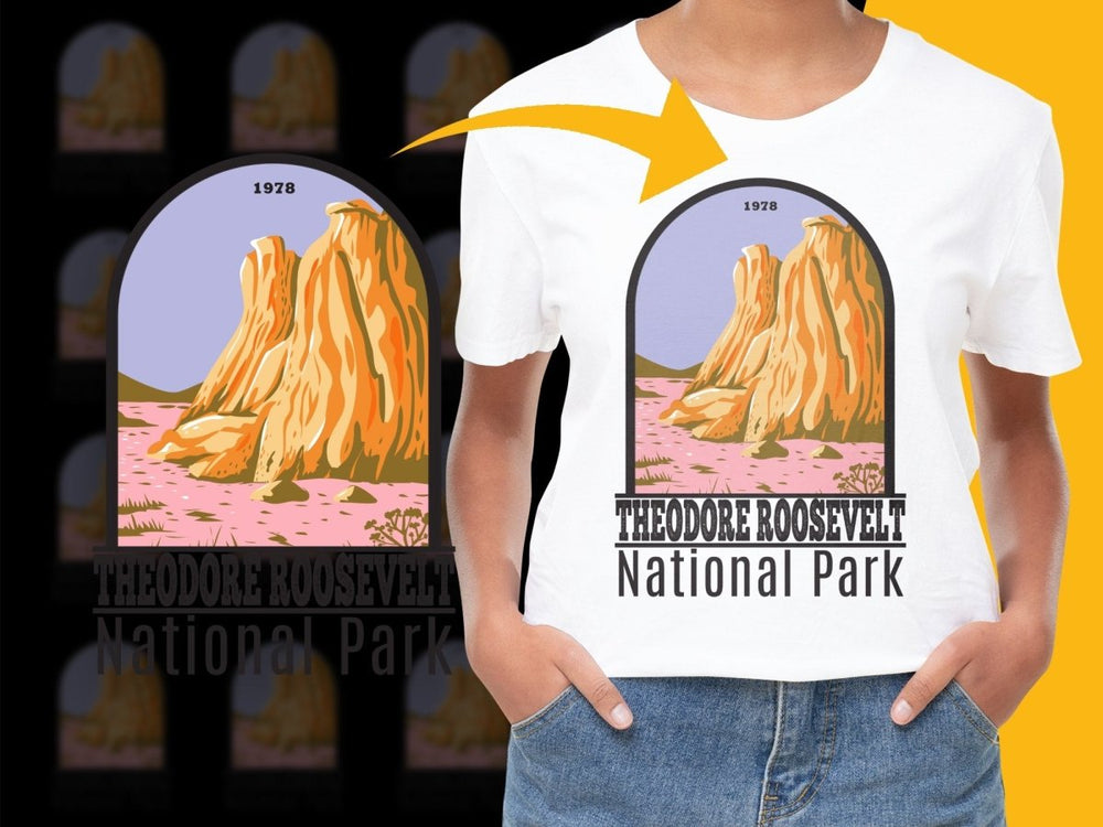 Vintage Theodore Roosevelt National Park Png Digital Download - Teepew