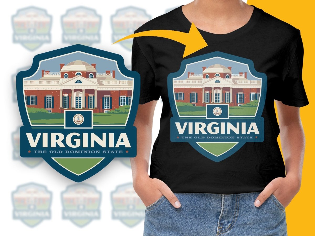 Vintage Virginia The Old Dominion State PNG File - Teepew