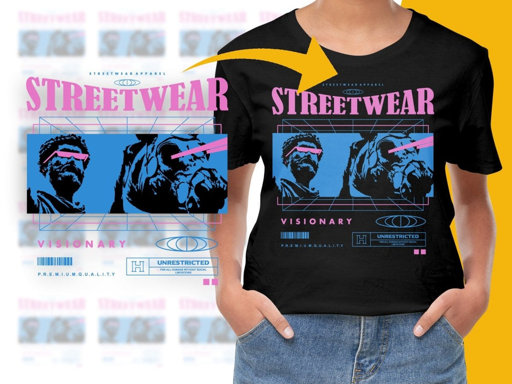 Visionary Premium Quality Streetwear Unrestricted PNG File - Teepew