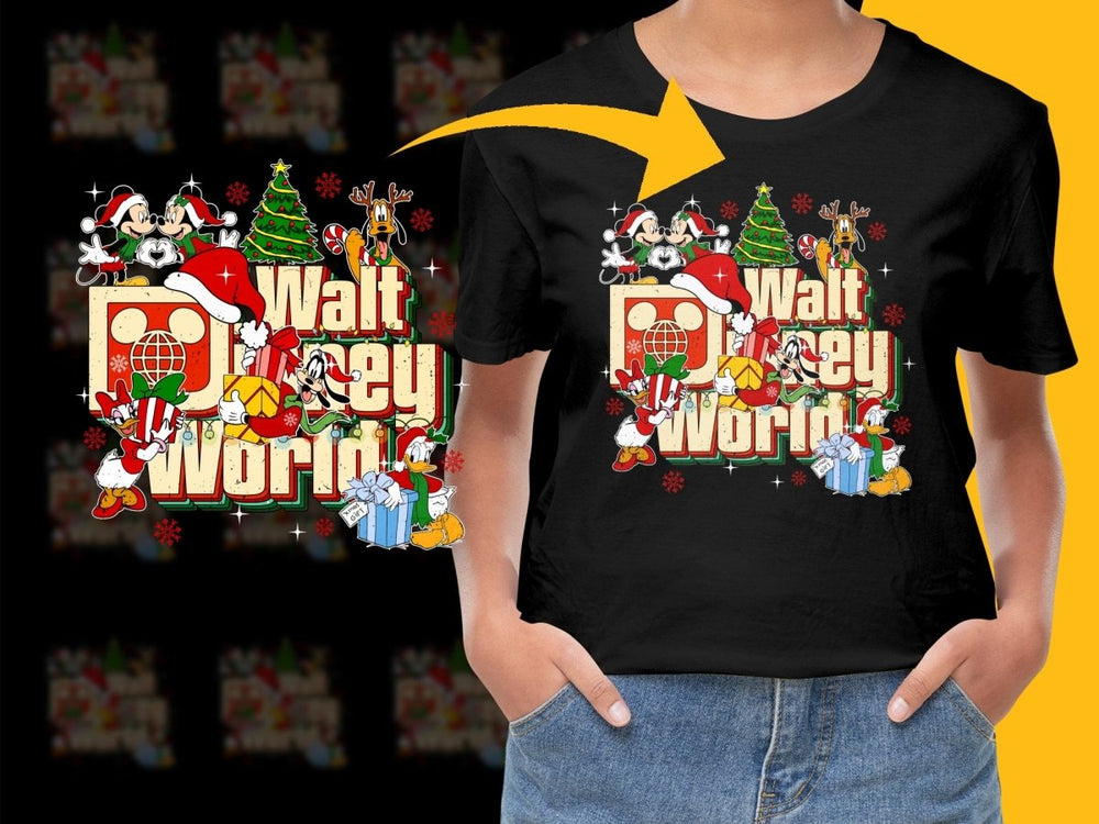 Walt Disney Merry Christmas Mickey Mouse PNG File - Teepew