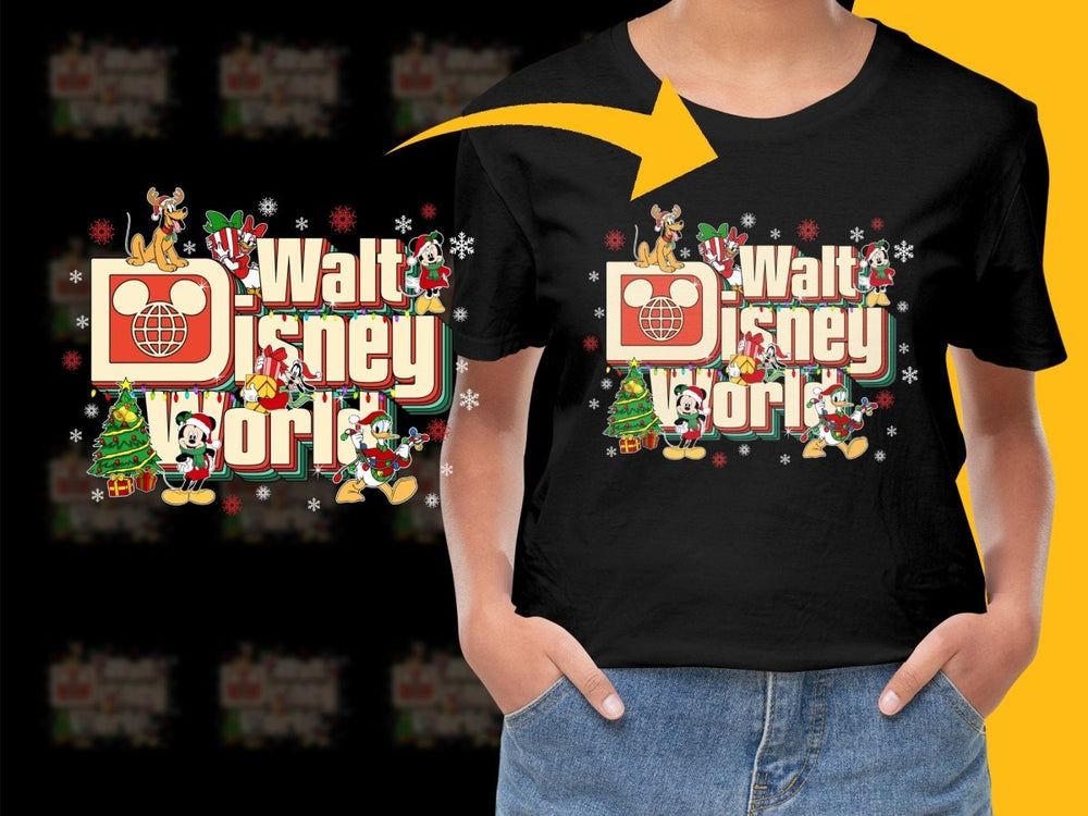 Walt Disney World Christmas Character PNG File - Teepew