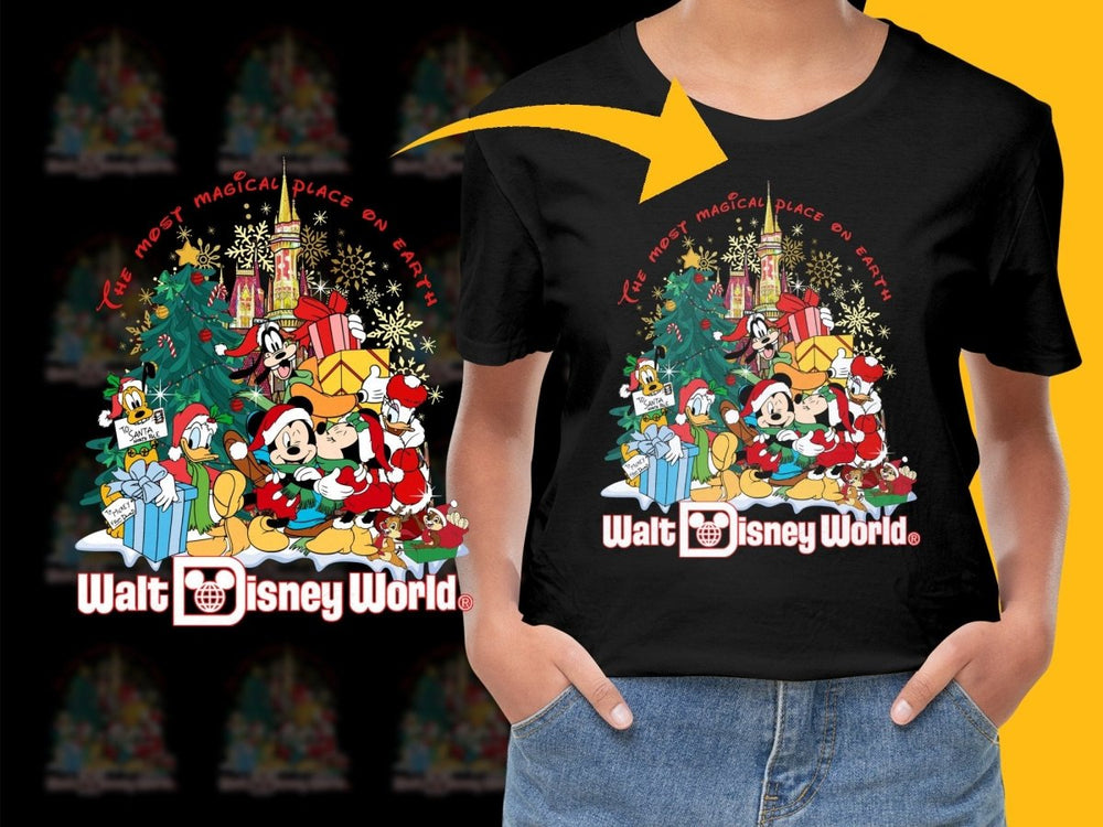 Walt Disney World Christmas Mickey Goofy Donald PNG File - Teepew