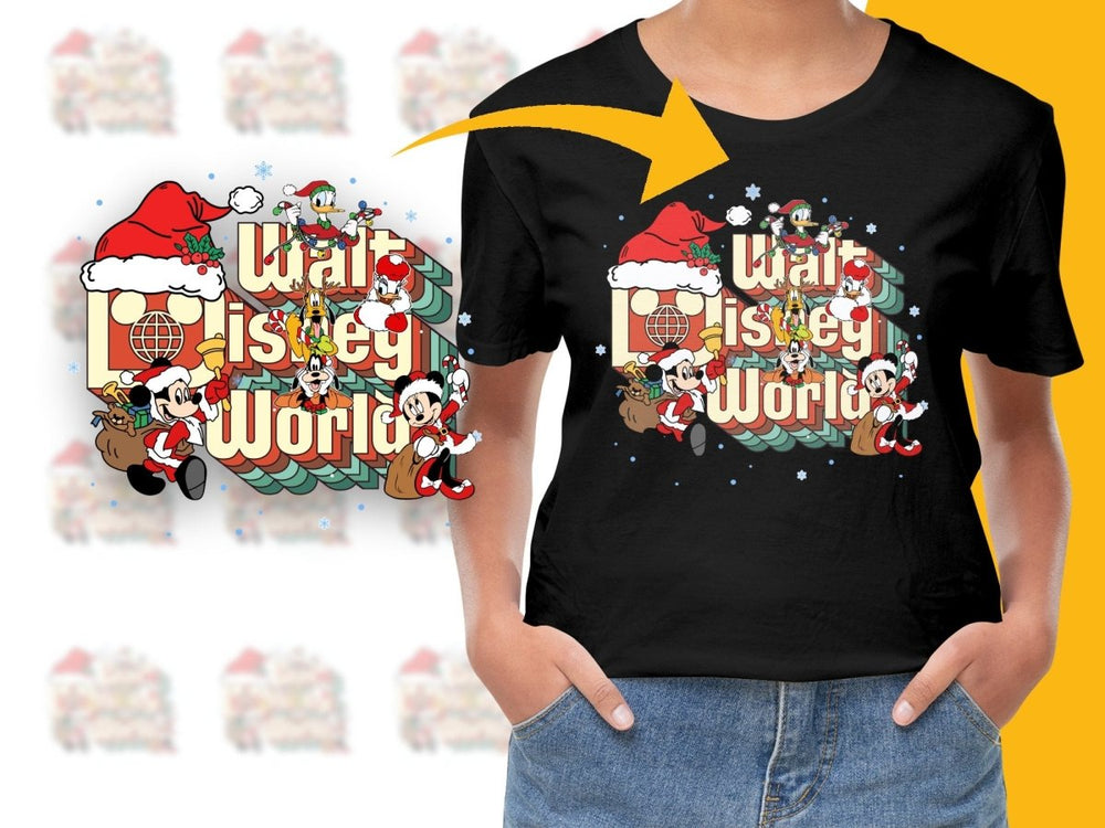 Walt Disney World Christmas Mickey Mouse PNG File - Teepew