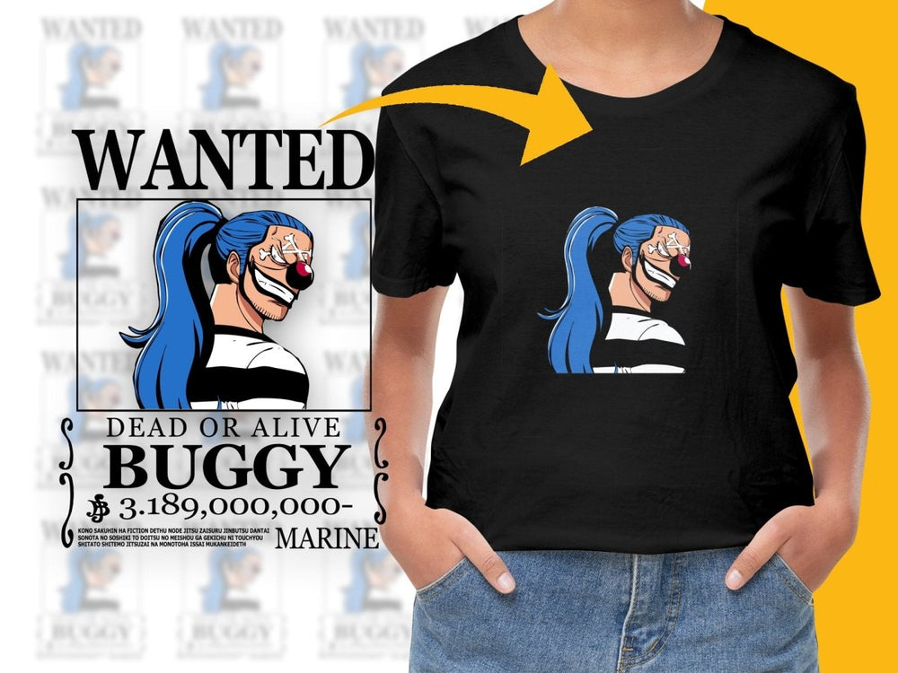 Wanted Poster Buggy One Piece Design PNG File - Teepew