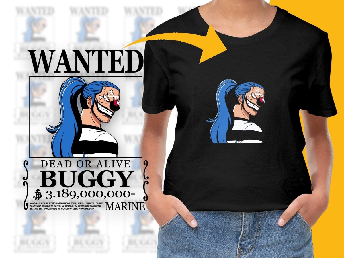 Wanted Poster Buggy One Piece Design PNG File - Teepew