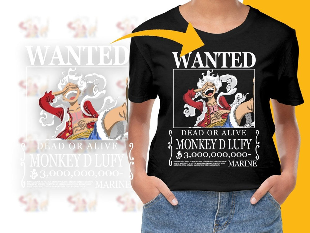 Wanted Poster Monkey D Luffy Anime Graphic PNG File - Teepew