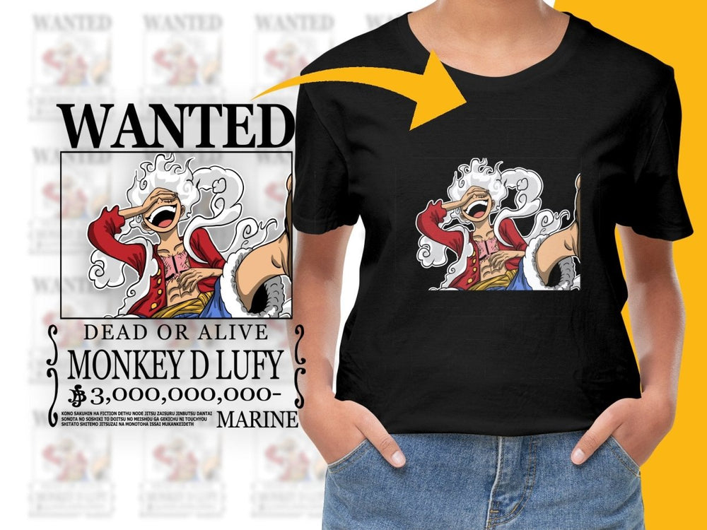Wanted Poster of Monkey D Luffy Dead or Alive PNG File - Teepew