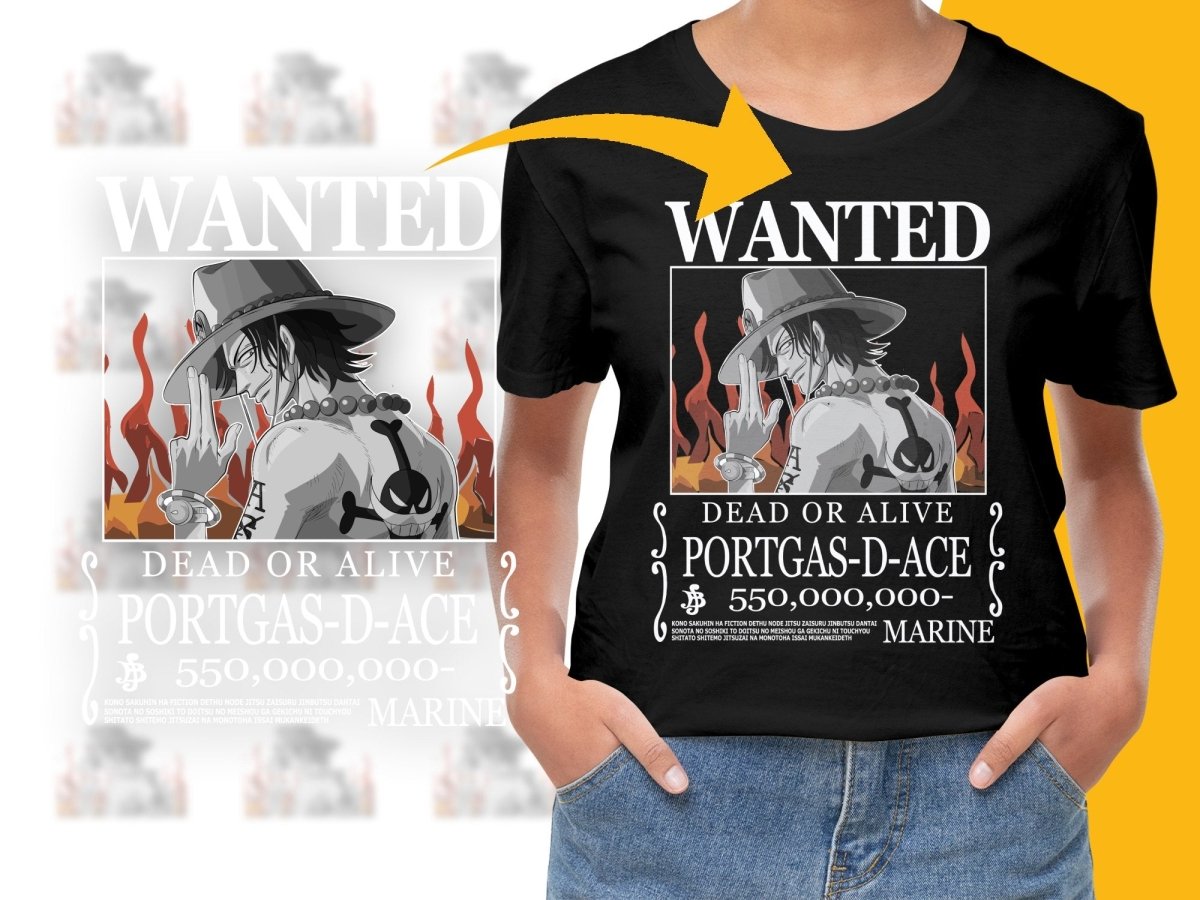 Wanted Poster Portgas D Ace Dead or Alive PNG File - Teepew