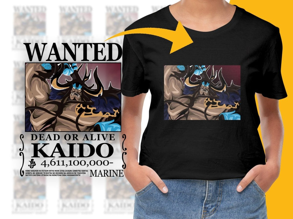 Wanted Poster Style Kaido Design PNG File - Teepew