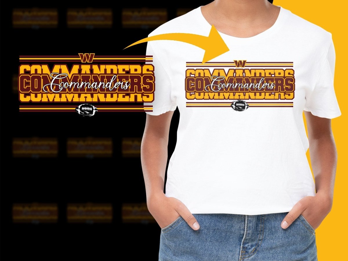 Washington Commanders Bold Graphic PNG File - Teepew