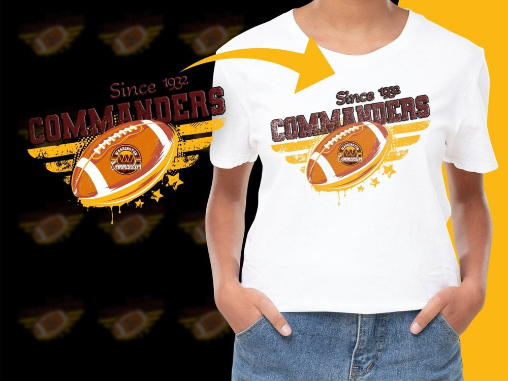 Washington Commanders Football Graphic PNG File - Teepew