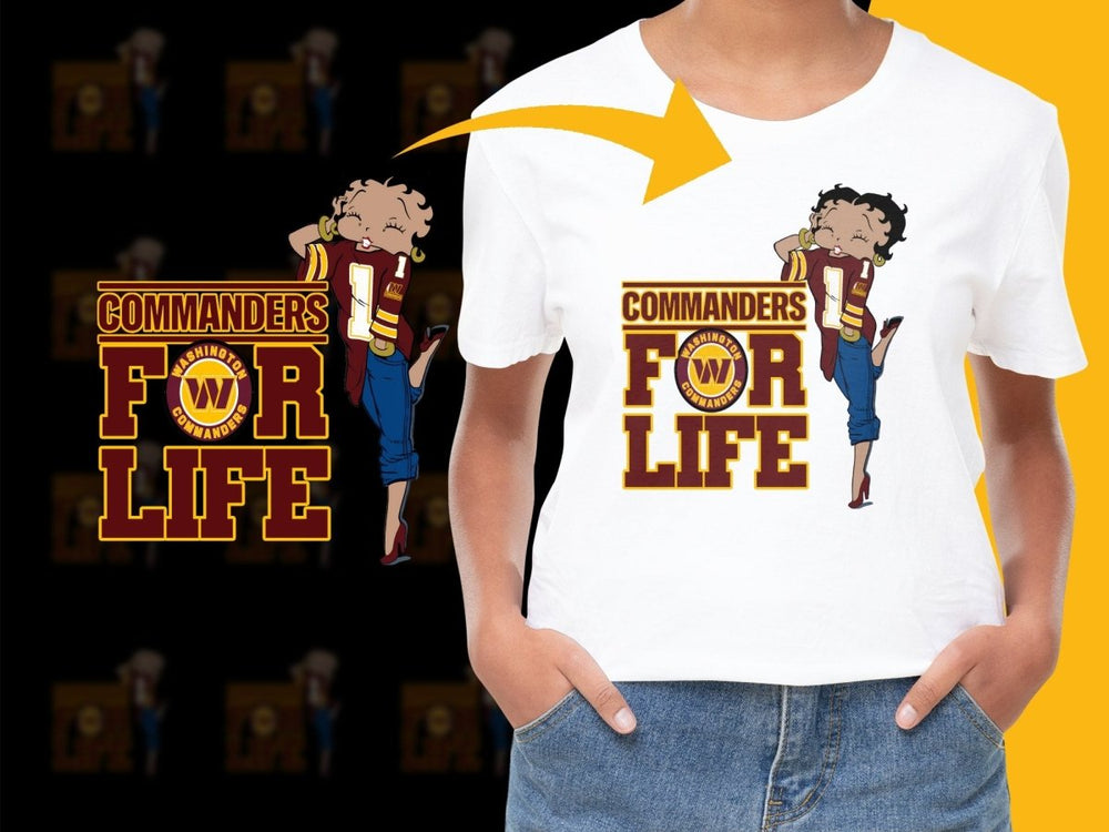 Washington Commanders for Life Graphic PNG File - Teepew