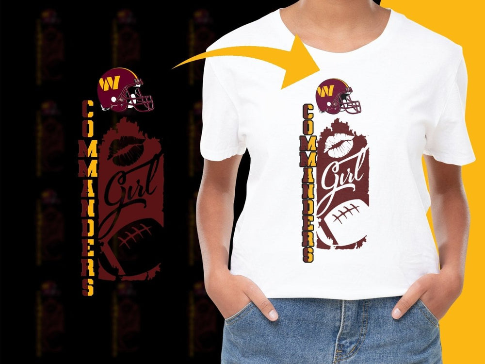 Washington Commanders Girl Football Logo PNG File - Teepew