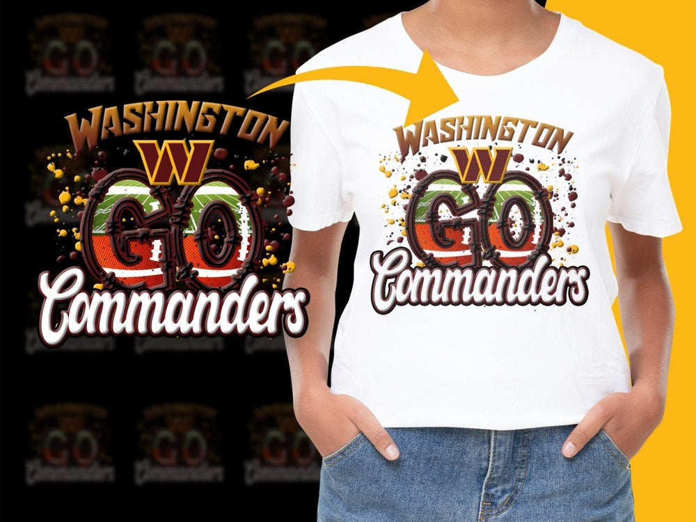 Washington Commanders GO Commanders PNG File - Teepew