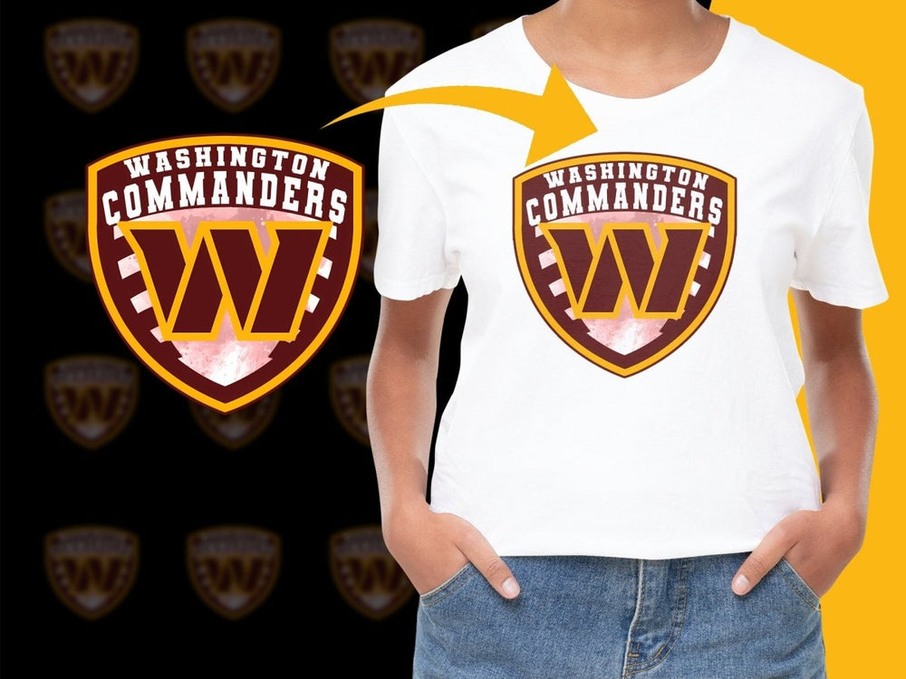 Washington Commanders Logo Design Graphic PNG File - Teepew