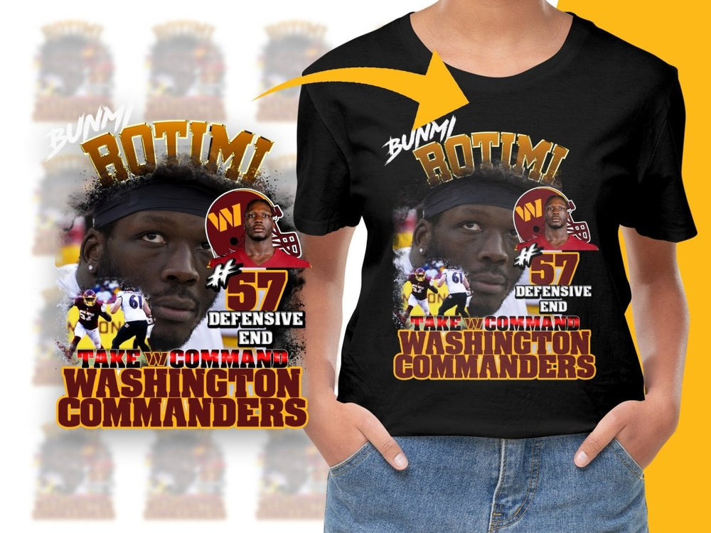 Washington Commanders Rotimi Defensive End PNG File - Teepew