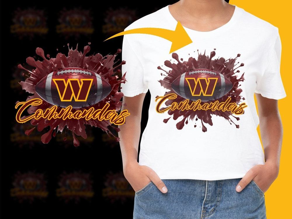 Washington Commanders Splatter Art NFL Team PNG File - Teepew