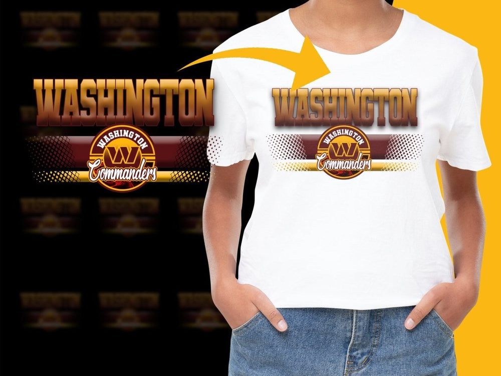 Washington Commanders Stylish Graphic PNG File - Teepew