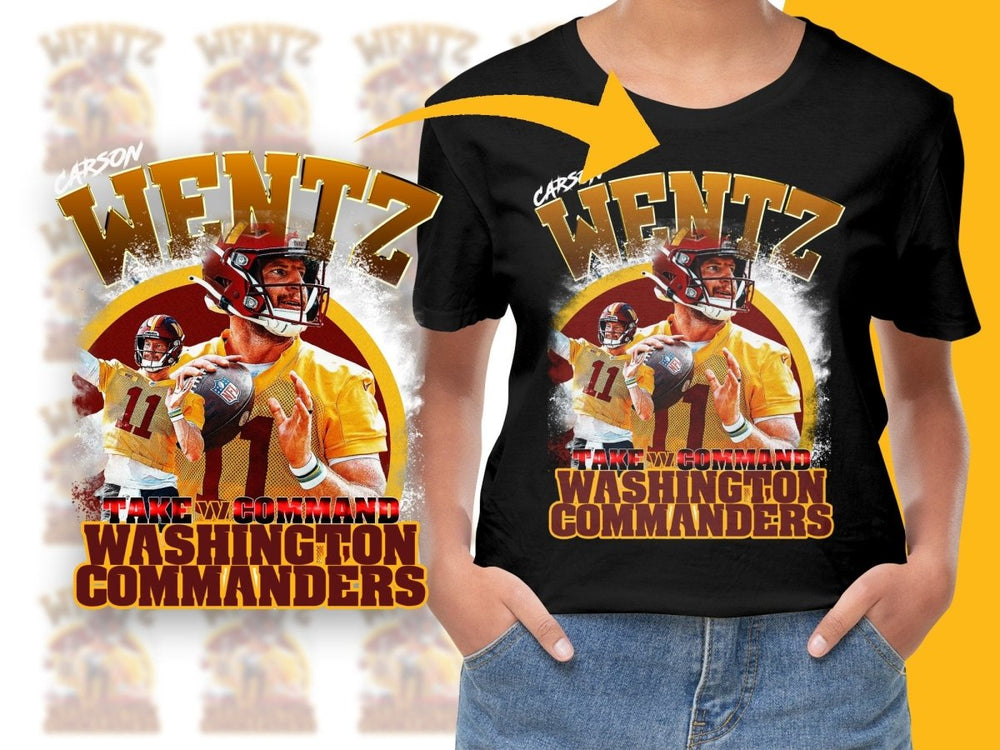 Washington Commanders Take Command Wentz PNG File - Teepew