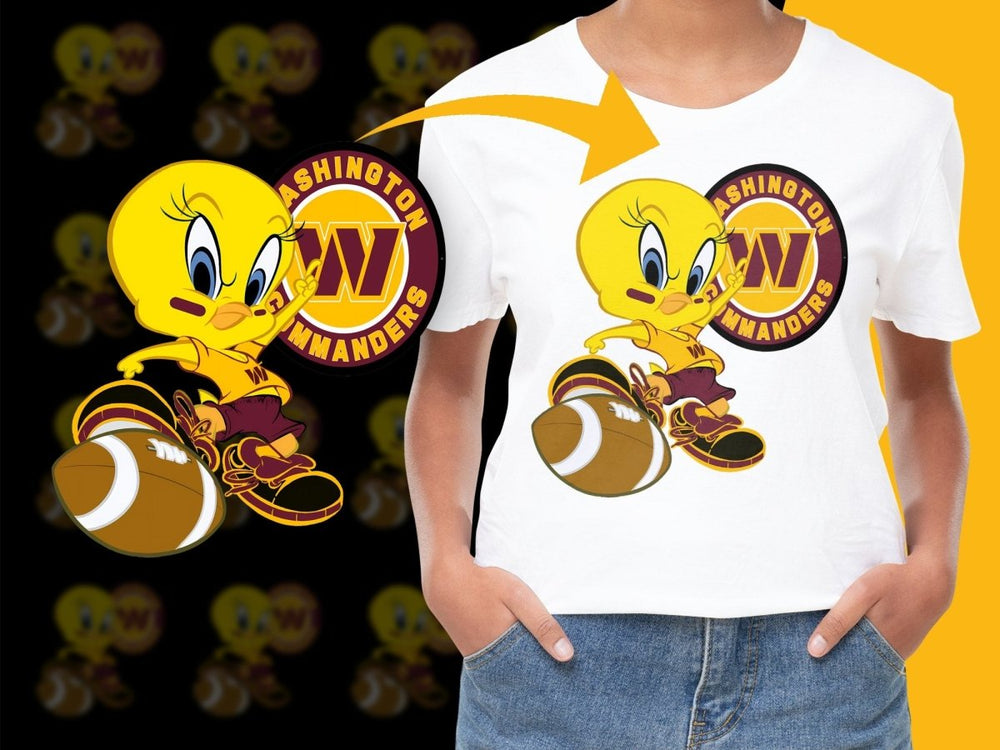 Washington Commanders Tweety Bird PNG File - Teepew