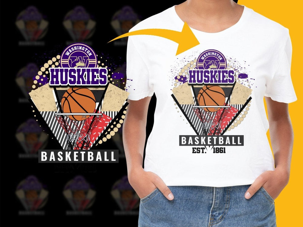 Washington Huskies NCAA College PNG File - Teepew