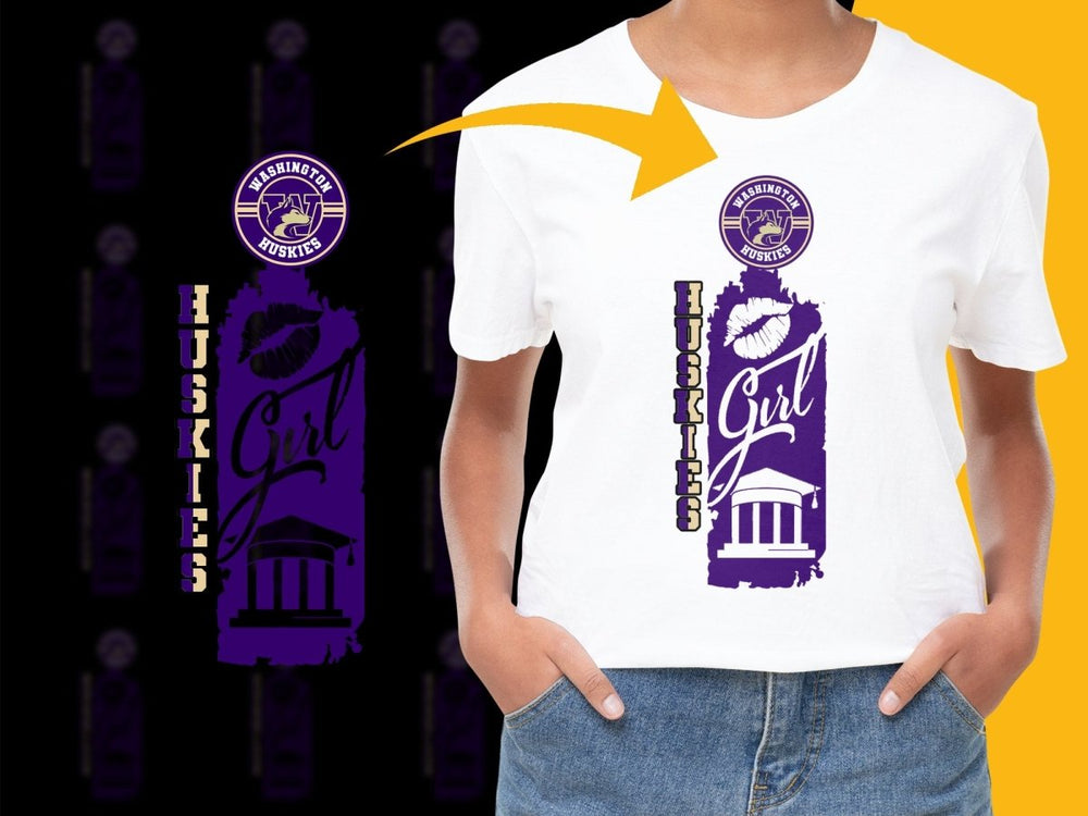 Washington Huskies NCAA College PNG File - Teepew