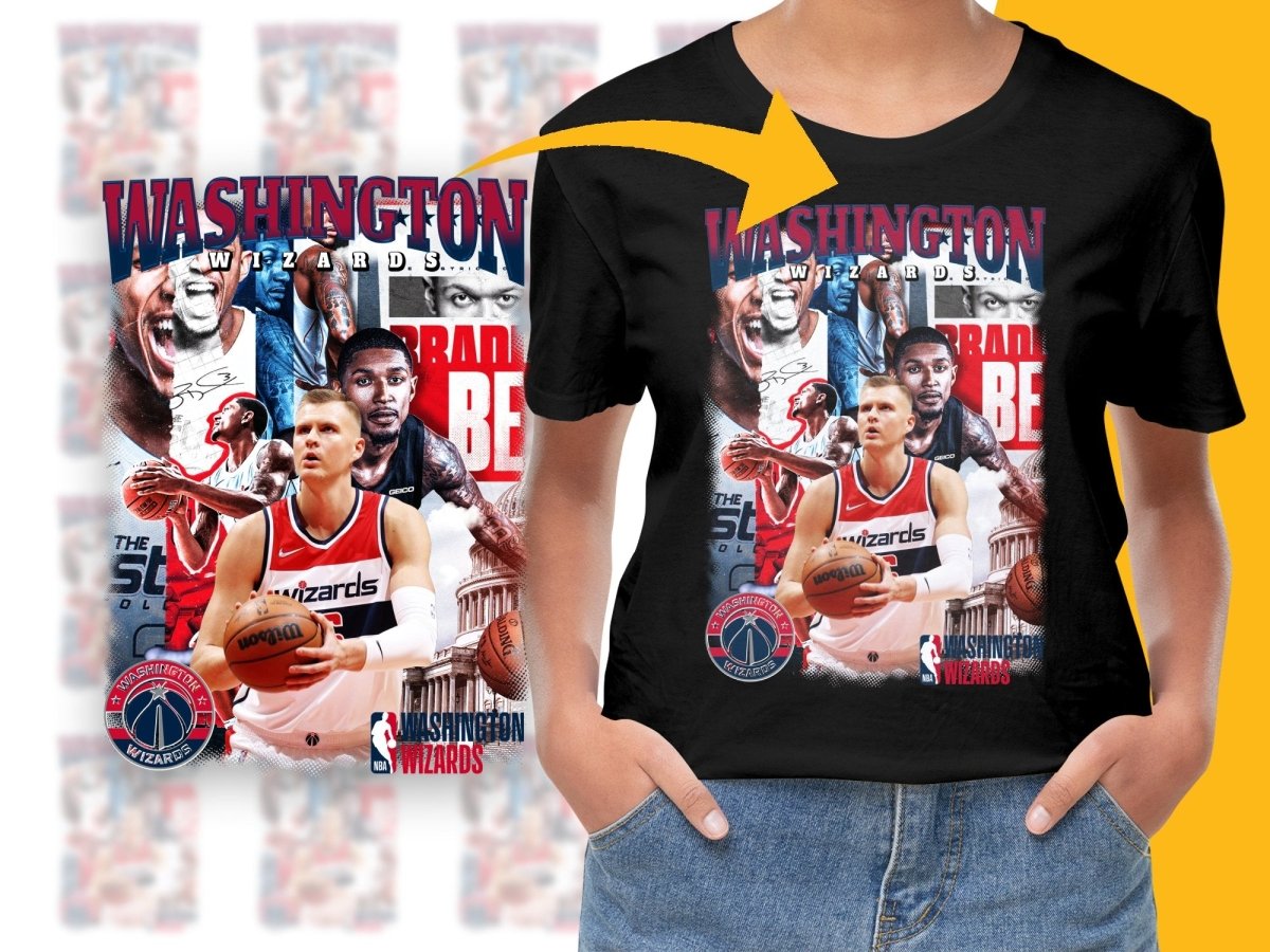 Washington Wizards Themed Basketball Legends Bootleg PNG File - Teepew
