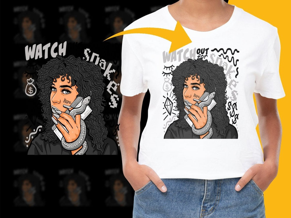 Watch Out for Snakes Bold Graphic Art PNG File - Teepew