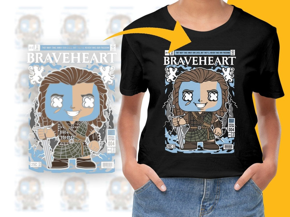 William Walace Brave Heart Popculture PNG File - Teepew