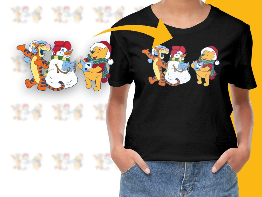 Winnie the Pooh Tigger and Friends Christmas PNG File - Teepew