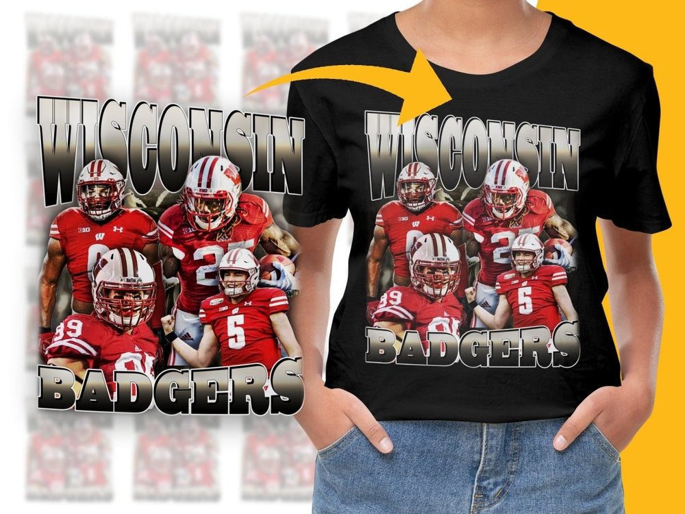 Wisconsin Badgers Football Players Graphic PNG File - Teepew