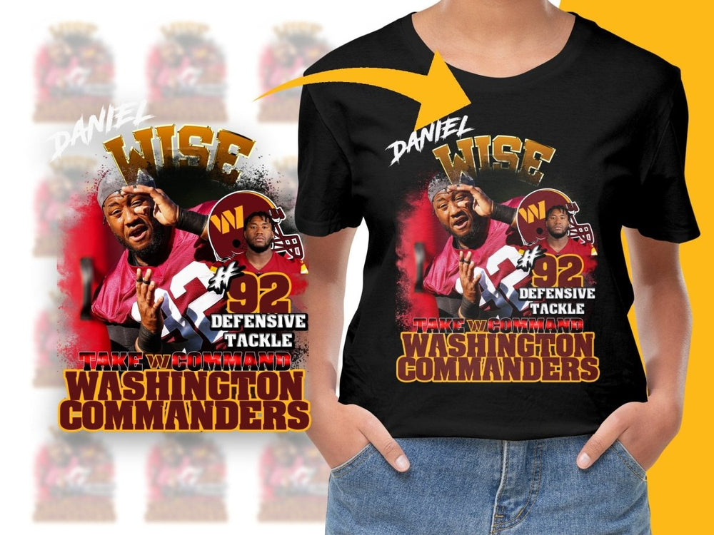 Wise Defensive Tackle Washington Commanders PNG File - Teepew