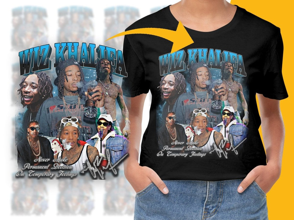 Wiz Khalifa Bootleg PNG File with Iconic Images - Teepew
