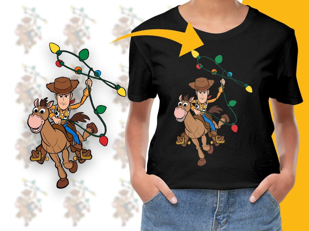 Woody Christmas Cowboy Theme Graphic PNG File - Teepew
