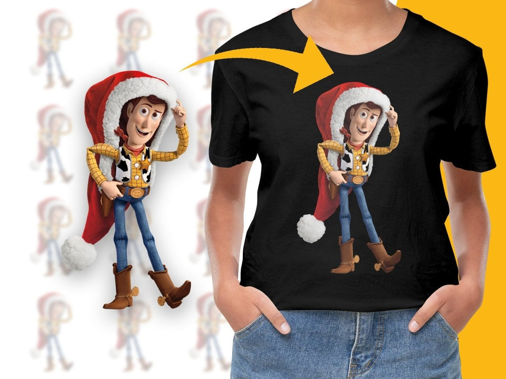 Woody in Christmas Hat Festive Holiday Fun PNG File - Teepew