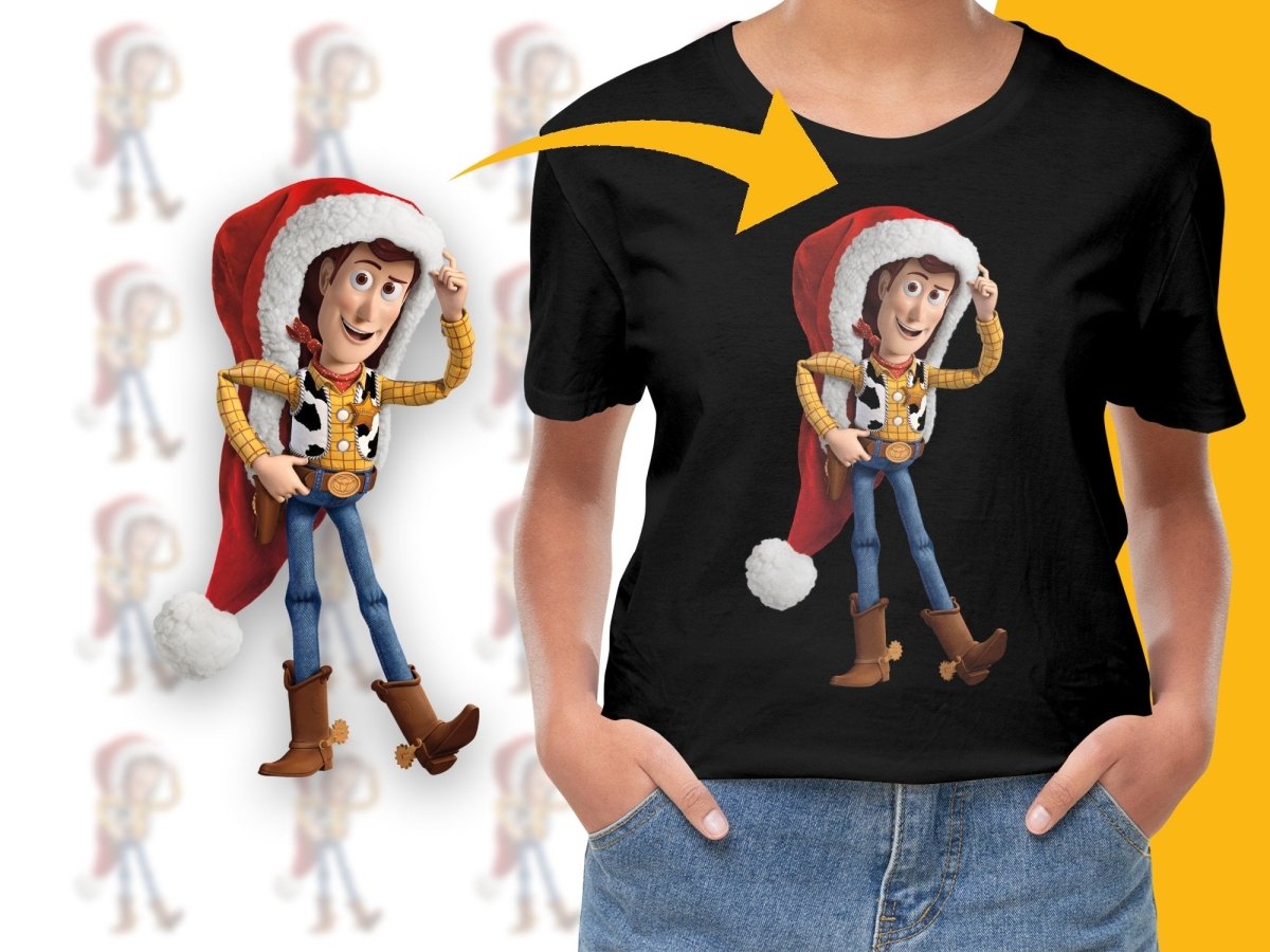 Woody in Christmas Hat Festive Holiday Fun PNG File - Teepew