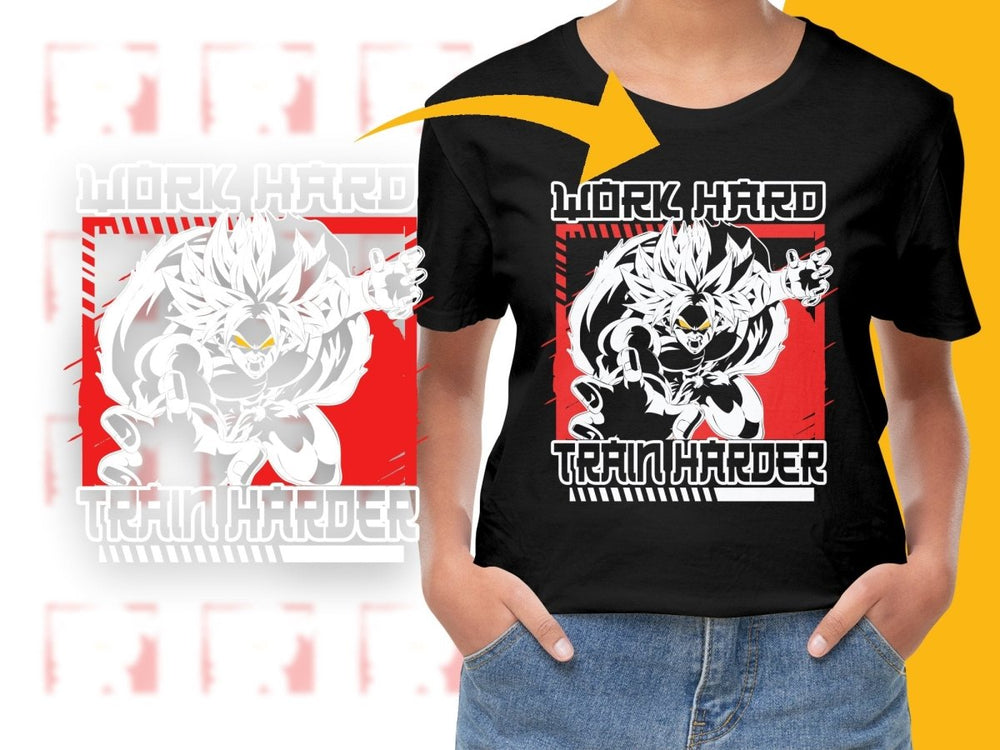 Work Hard Train Harder Anime PNG File - Teepew