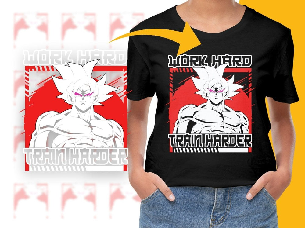 Work Hard Train Harder Goku PNG File - Teepew